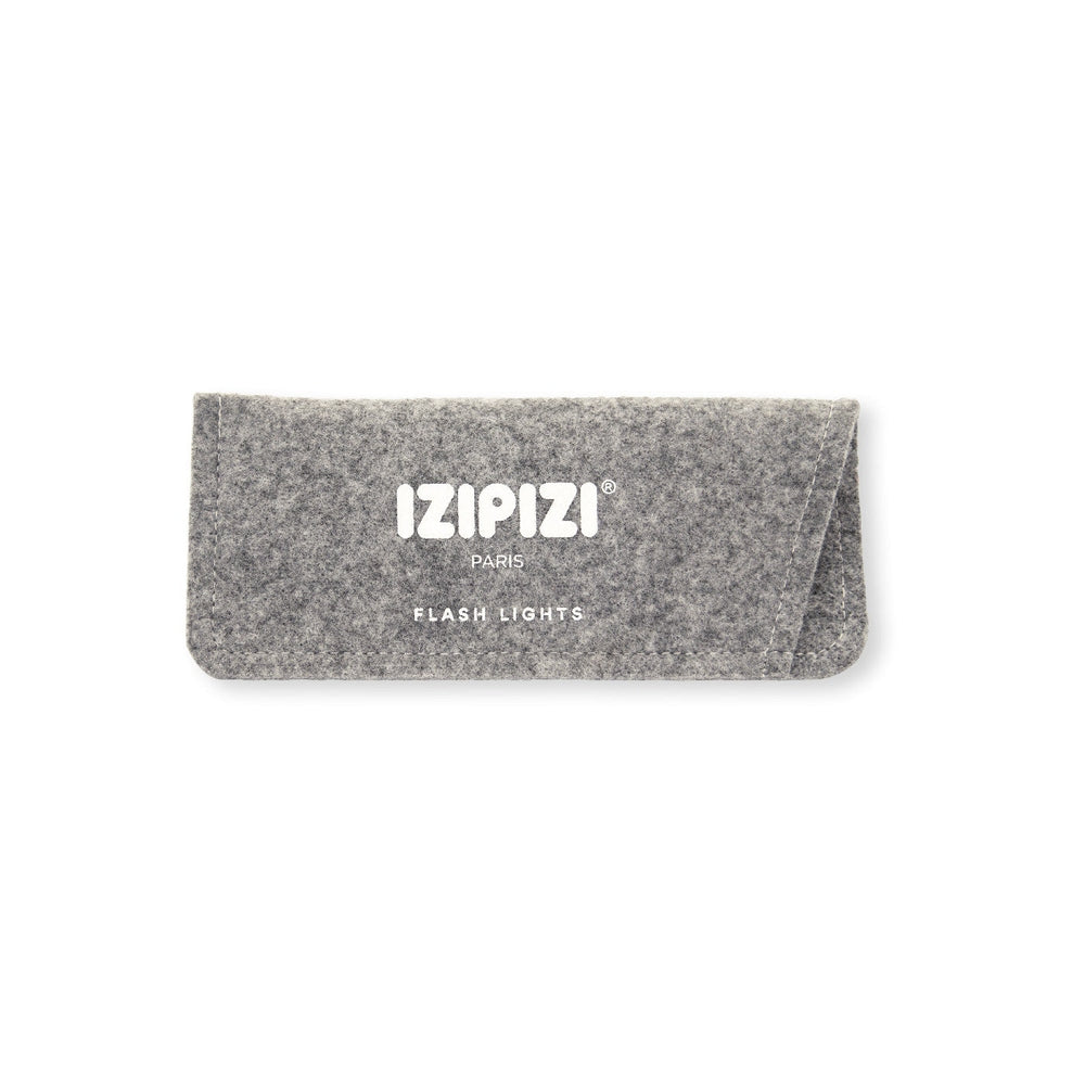 IZIPIZI Junior Sunglasses Pink Halo with grey felt case