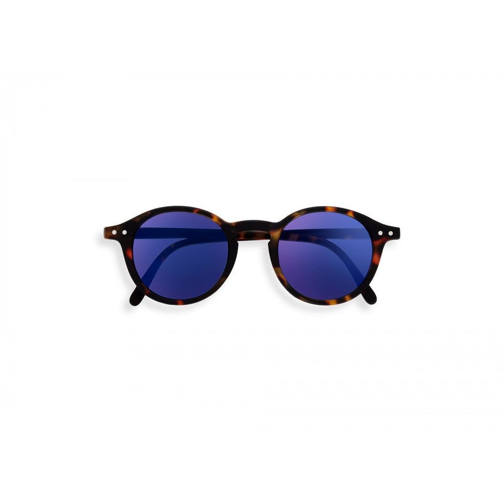 Izipizi Junior #D tortoise sunglasses with blue mirrored lenses