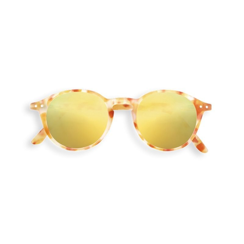 Izipizi Junior Sunglasses #D tortoise-yellow frame with mirrored yellow lenses