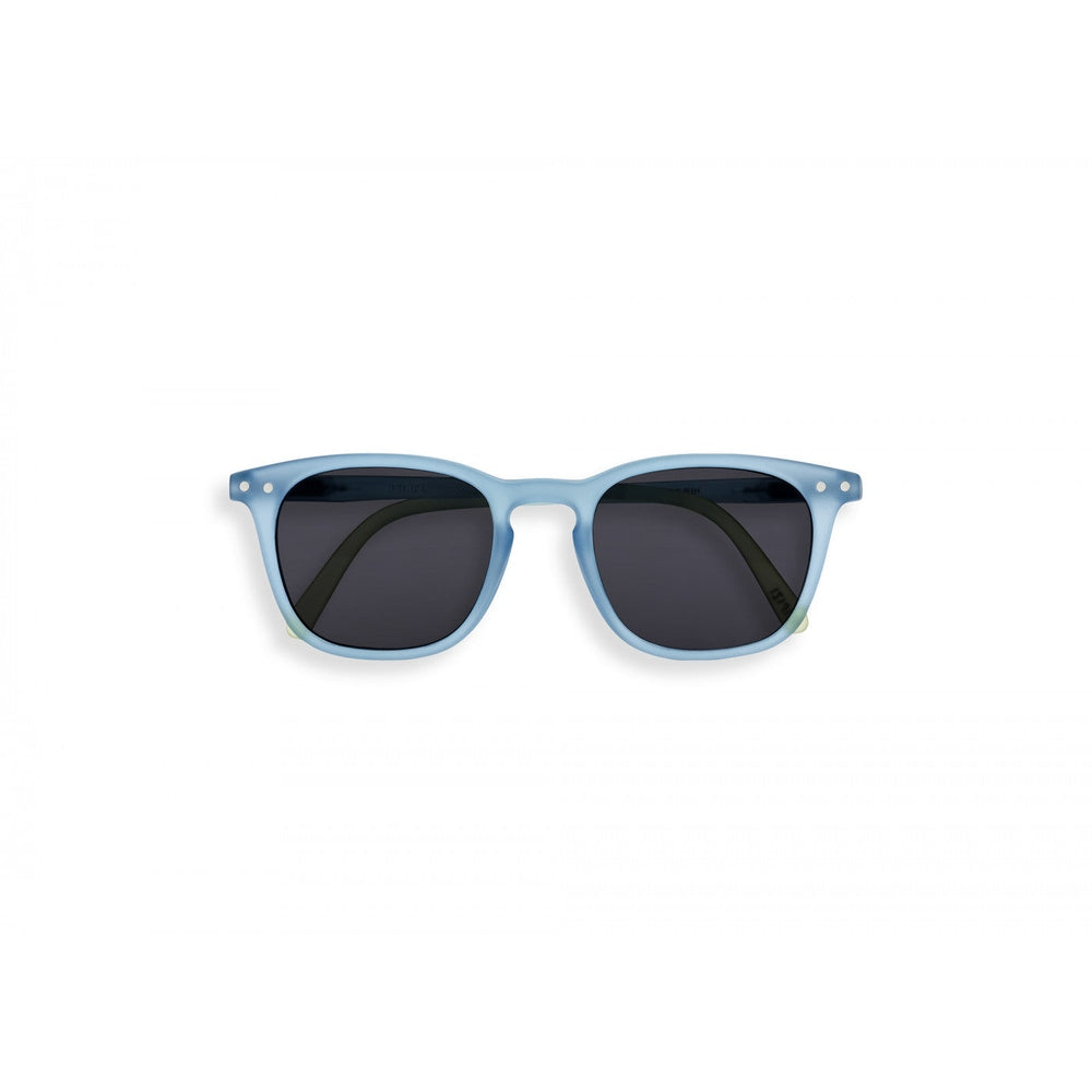 IZIPIZI Junior Sunglasses Blue Mirage #E, light blue frame with dark lenses
