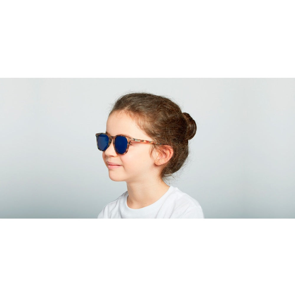 Izipizi Sunglasses Junior #E Blue Tortoise Mirror