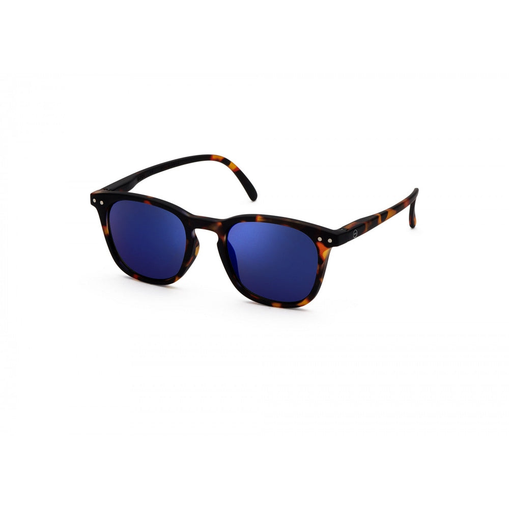 Izipizi Junior sunglasses in tortoise frame with blue mirror lenses