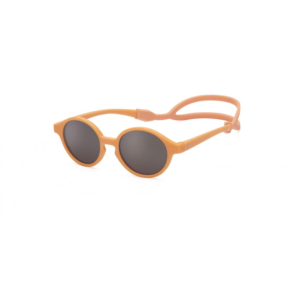IZIPIZI Sunglasses Junior Sunny orange for kids with round gray lenses