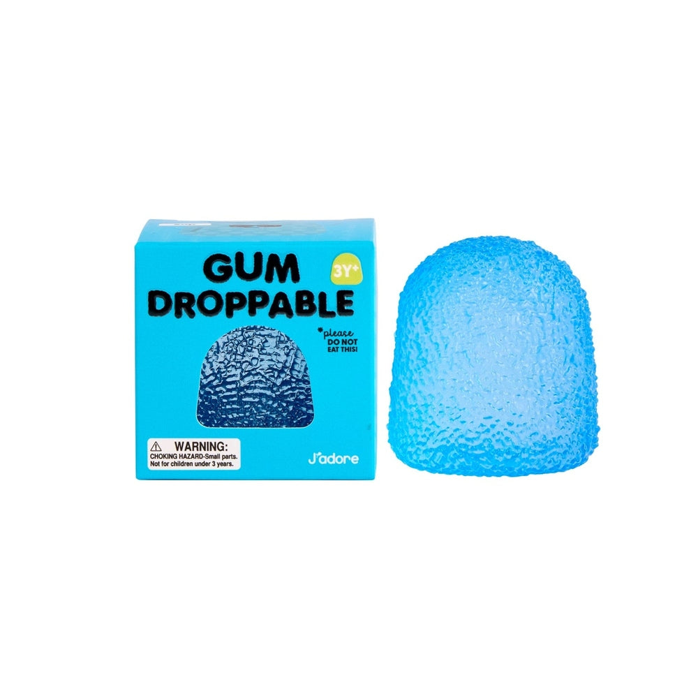 J'adore Gum Droppable Squish Toy pink gummy texture close-up view 9