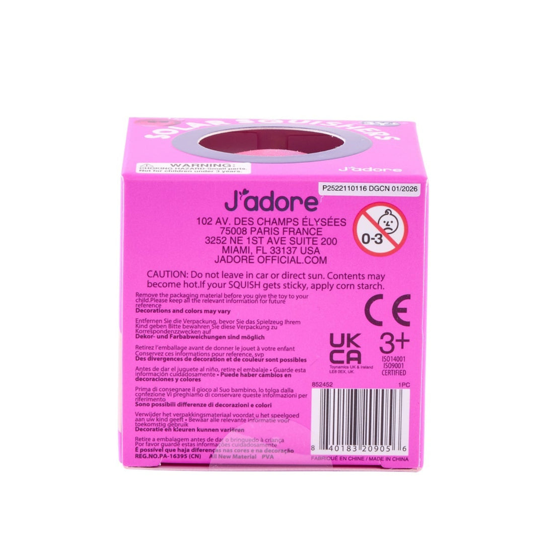 J'adore Solar Squishy Toy