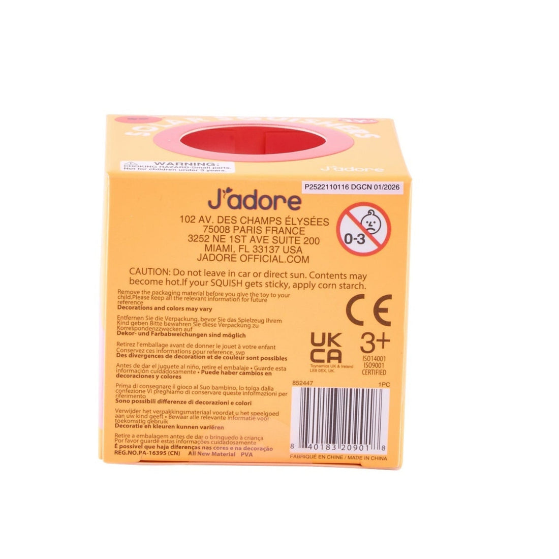 J'adore Solar Squishy Toy