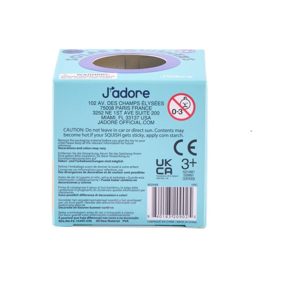 J'adore Solar Squishy Toy
