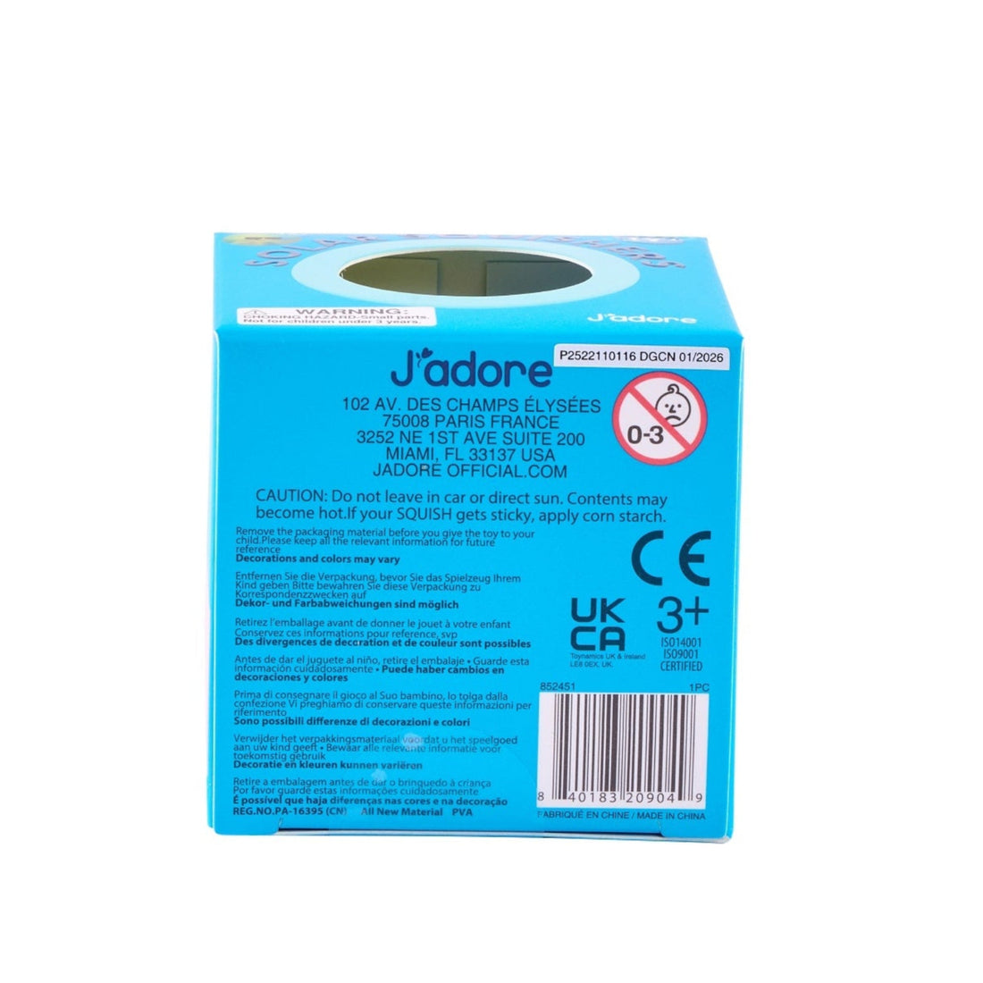 J'adore Solar Squishy Toy