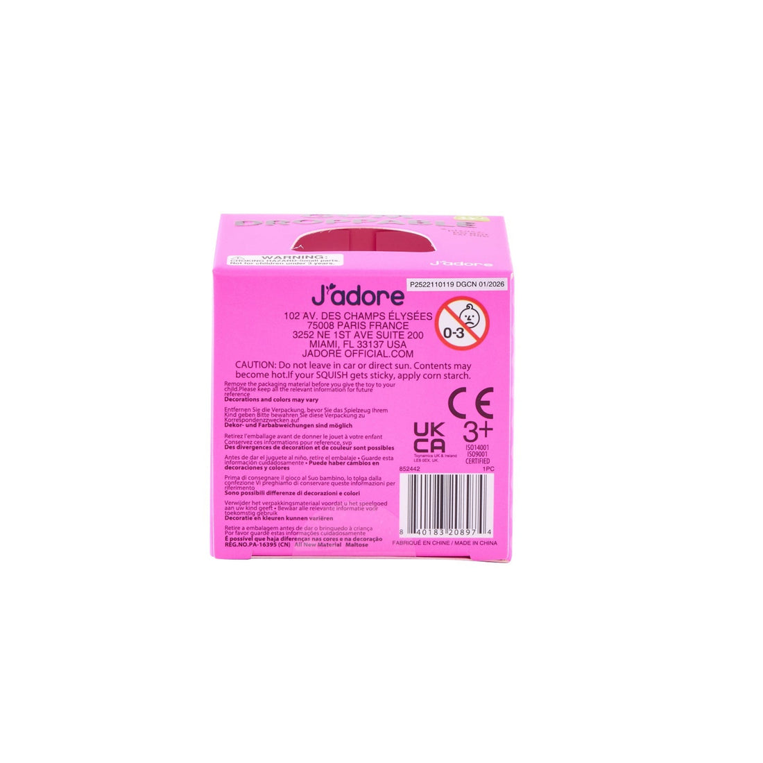 J'adore Gum Droppable Squish Toy