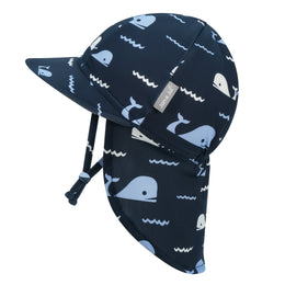 Jan & Jul UV Baby Cap - UV Quick Dry - Navy Whale Tales