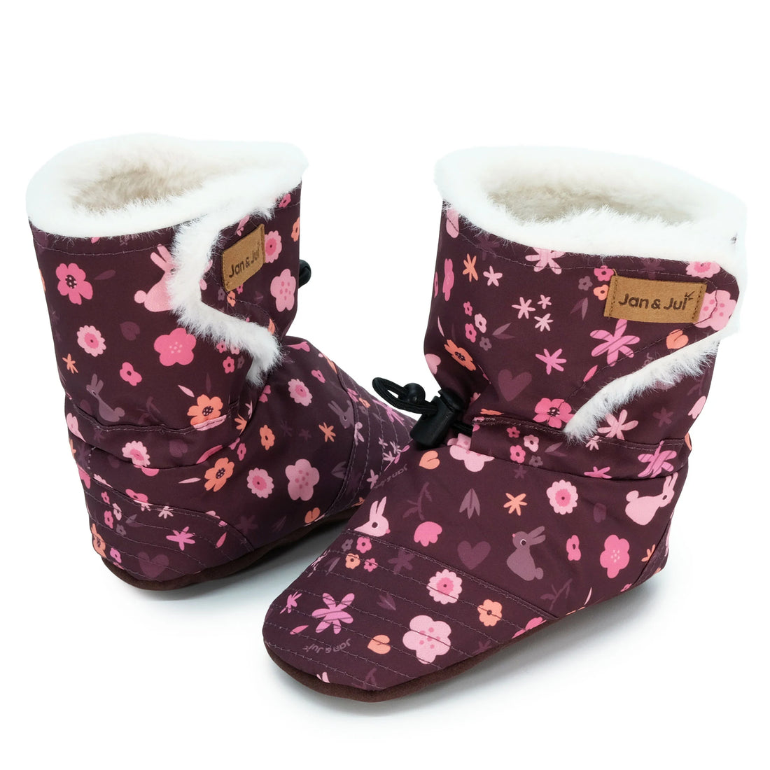 Jan & Jul Baby Stay-Put Winter Booties - Bunny Blooms product view