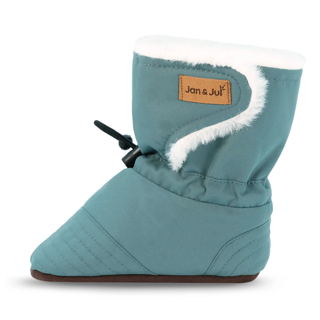 Jan & Jul Baby Stay-Put Winter Booties - Dark Spruce product view