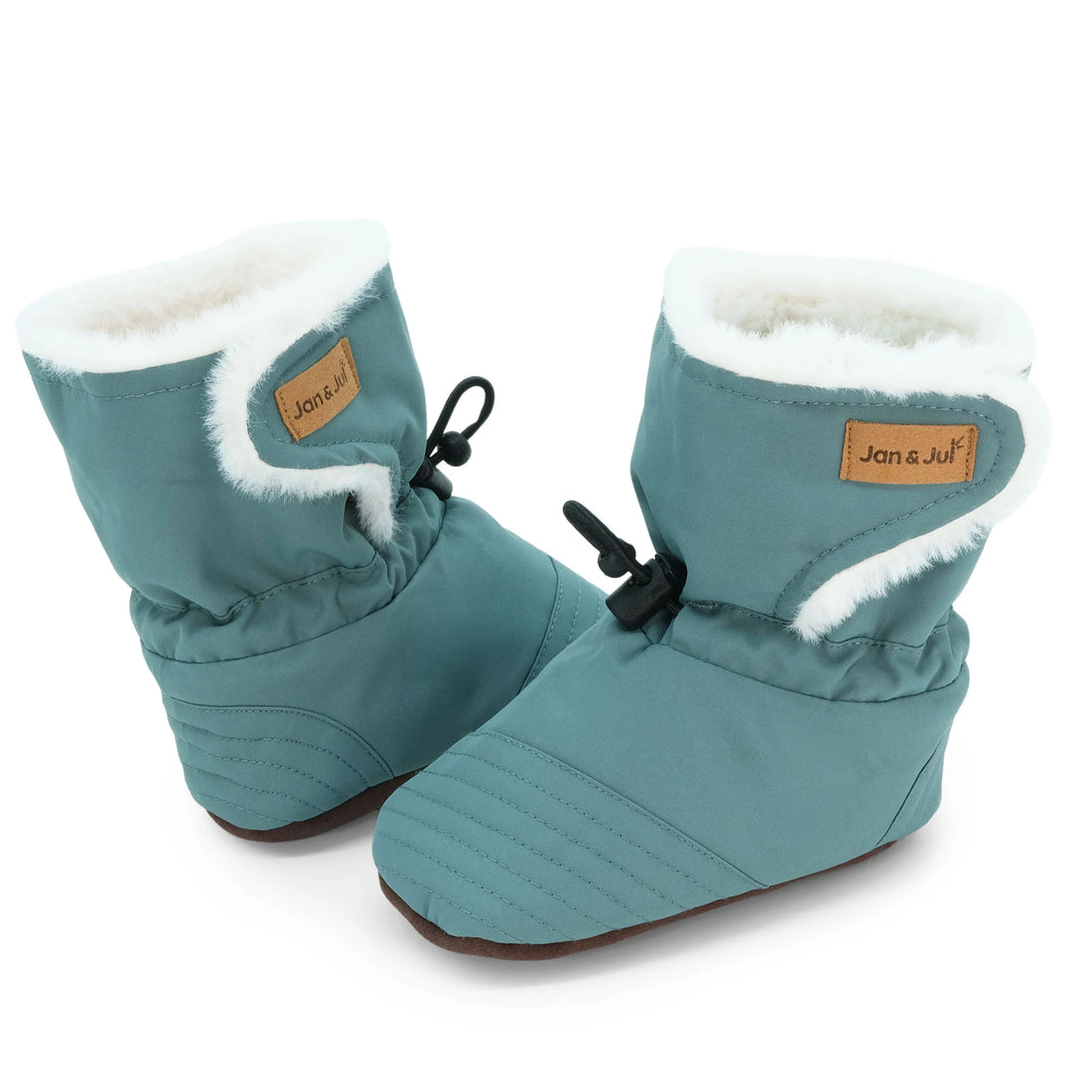 Jan & Jul Baby Stay-Put Winter Booties - Dark Spruce product view