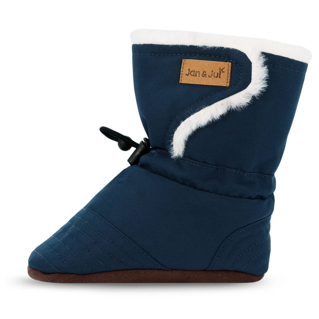 Jan & Jul Baby Stay-Put Winter Booties - Dark Navy product view