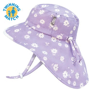 Jan & Jul Kids Cotton Adventure Hats Purple Daisy