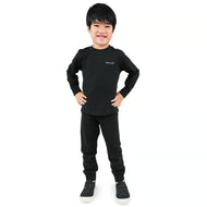 Jan & Jul Kids Cotton Blend Base Layer Tops Black
