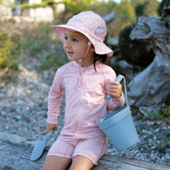 Jan & Jul Kids Cotton Floppy Hat Pink Prairie