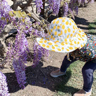 Jan & Jul Kids Cotton Floppy Hat Yellow Pineapple