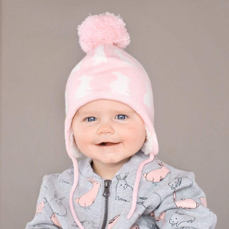 Jan & Jul Kids Knitted Beanies Hat Bunny Sisters