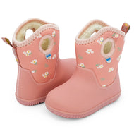 Jan & Jul Kids Lite Waterproof Boots Apricot Flower