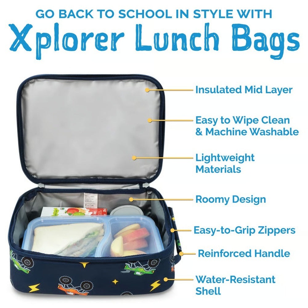 Jan & Jul Kids Lunch Bag Big Trucks