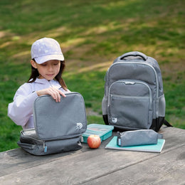 Jan & Jul Kids Lunch Bag Heather Grey
