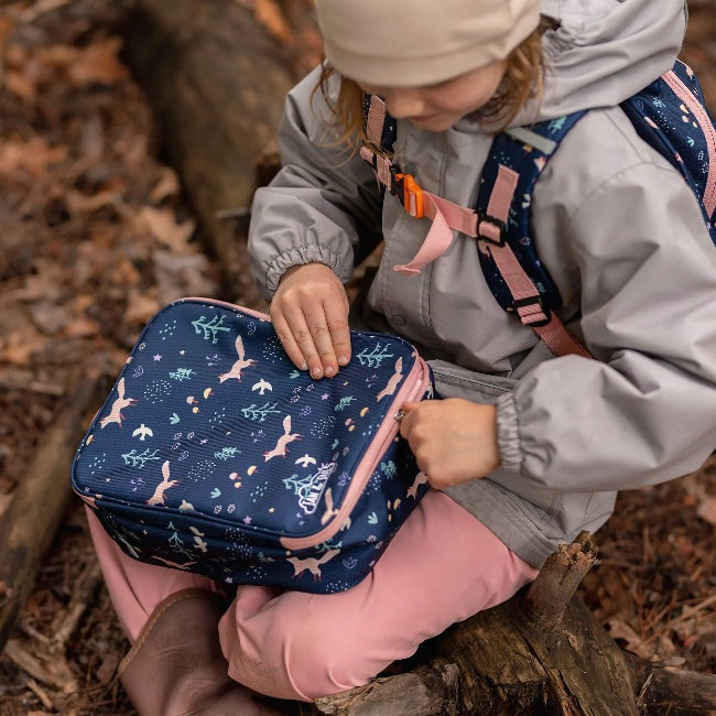 Jan & Jul Kids Lunch Bag Navy Forest