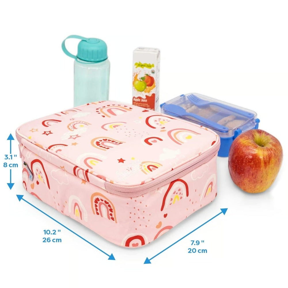 Jan & Jul Kids Lunch Bag Pink Rainbow