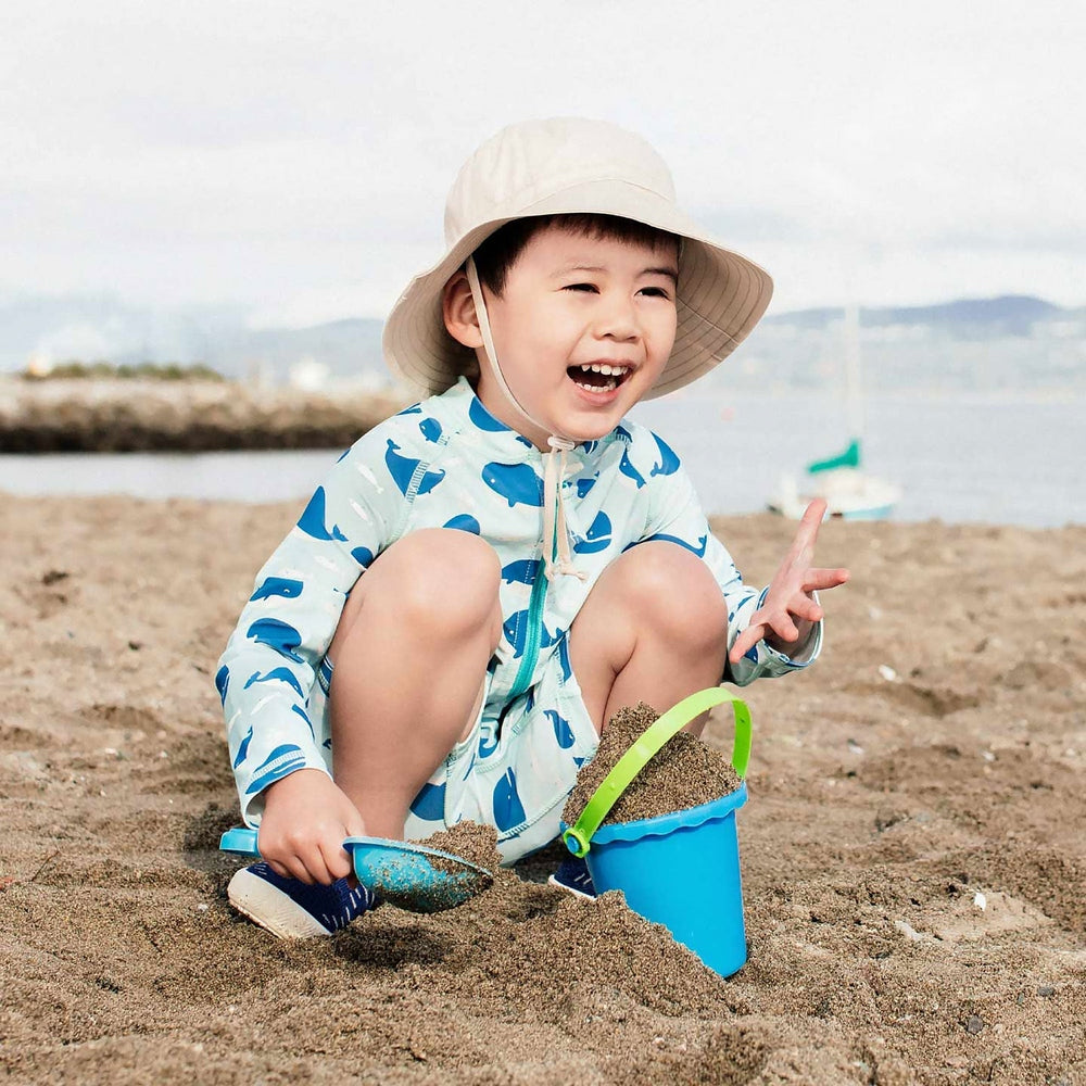 Jan & Jul Kids One Piece UV Sun Suit Blue Whale