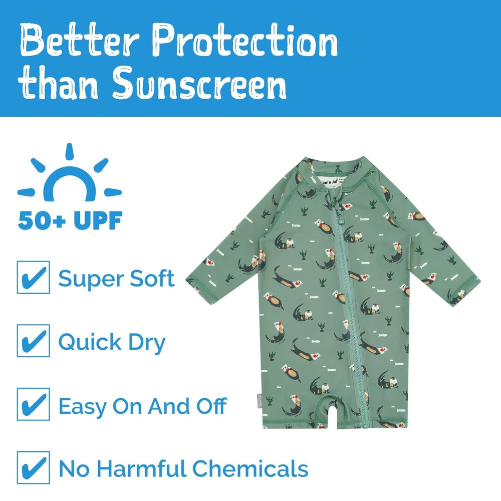Jan & Jul Kids One Piece UV Sun Suit Otter