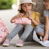 Jan & Jul Kids Pencil Case Pink Rainbow