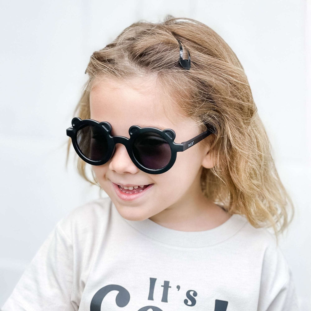 Jan & Jul Kids Polarized Bear Sunglasses Black
