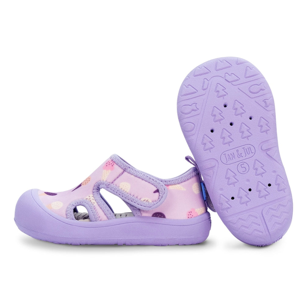 Jan & Jul Kids Sunnybreeze Sandals Lavender Ice Cream side view