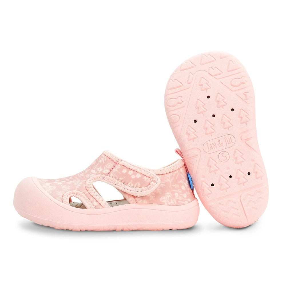 Jan & Jul Sunnybreeze toddler sandals pink prairie with Velcro strap and rubber sole