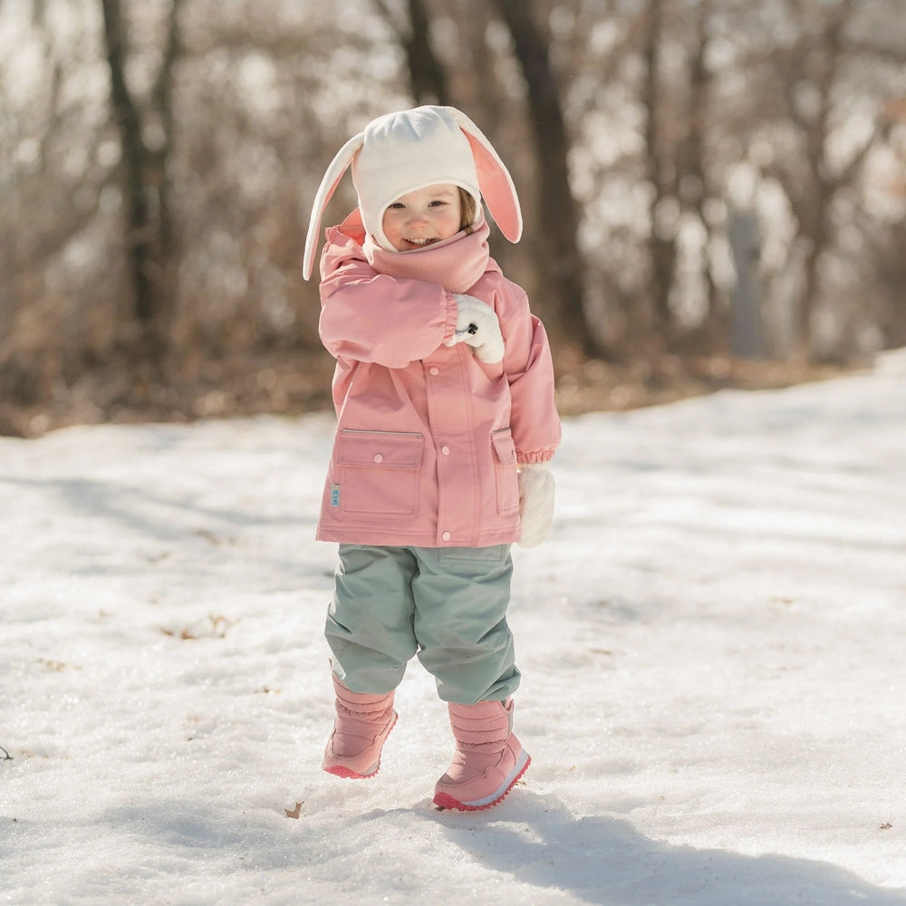 Jan & Jul Kids Tall Puffy Winter Boots Dusty Pink