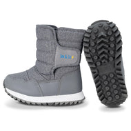 Jan & Jul Kids Tall Puffy Winter Boots Heather Grey