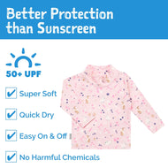 Jan & Jul Kids UV Rashguard Top Bunny Flowers