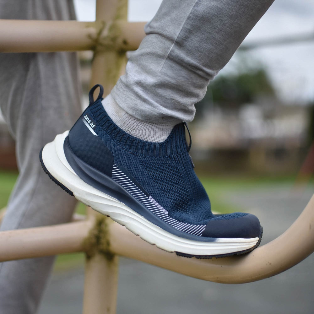 Jan & Jul Kids Urban Slip On Shoes Dark Navy top view