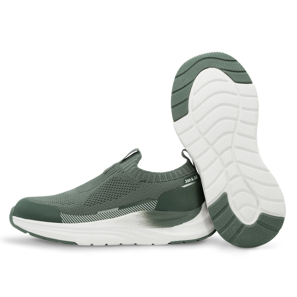 Jan & Jul Kids Urban Slip On Shoes Dark Sage Green