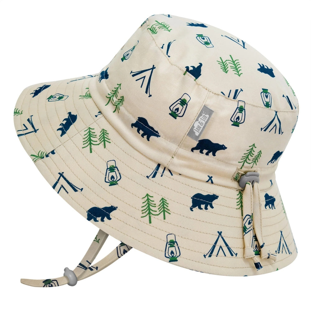 Jan & Jul Kids Water Repellent Bucket Hats Bear Camp