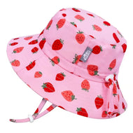 Jan & Jul Kids Water Repellent Bucket Hats Pink Strawberry