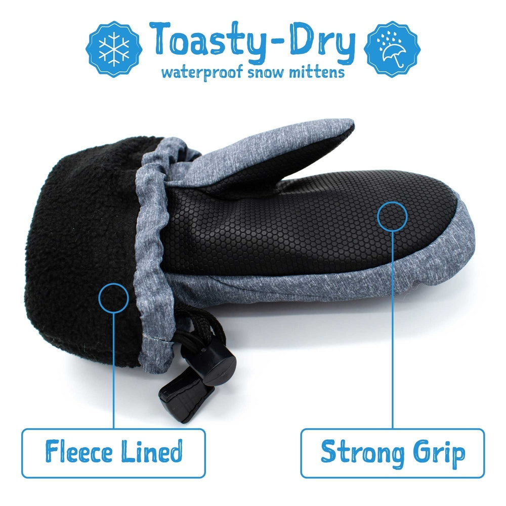 Jan & Jul Kids Waterproof Mittens Dusty Blue