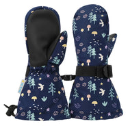 Jan & Jul Kids Waterproof Mittens Navy Forest