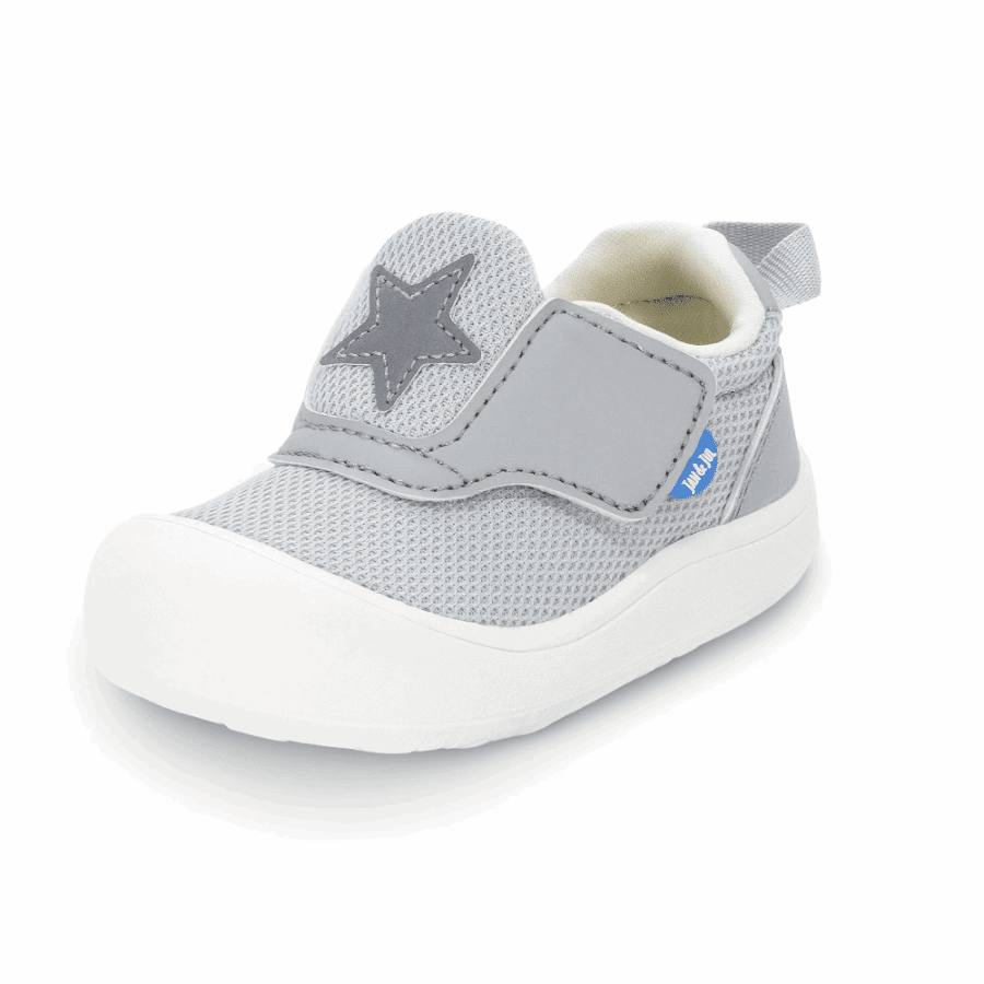 Jan & Jul Mini-Flyer Toddler Sneakers Silver Star