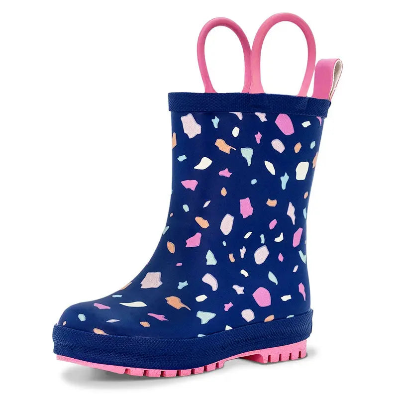 Jan & Jul Puddle Dry Rain Boots Terrazzo