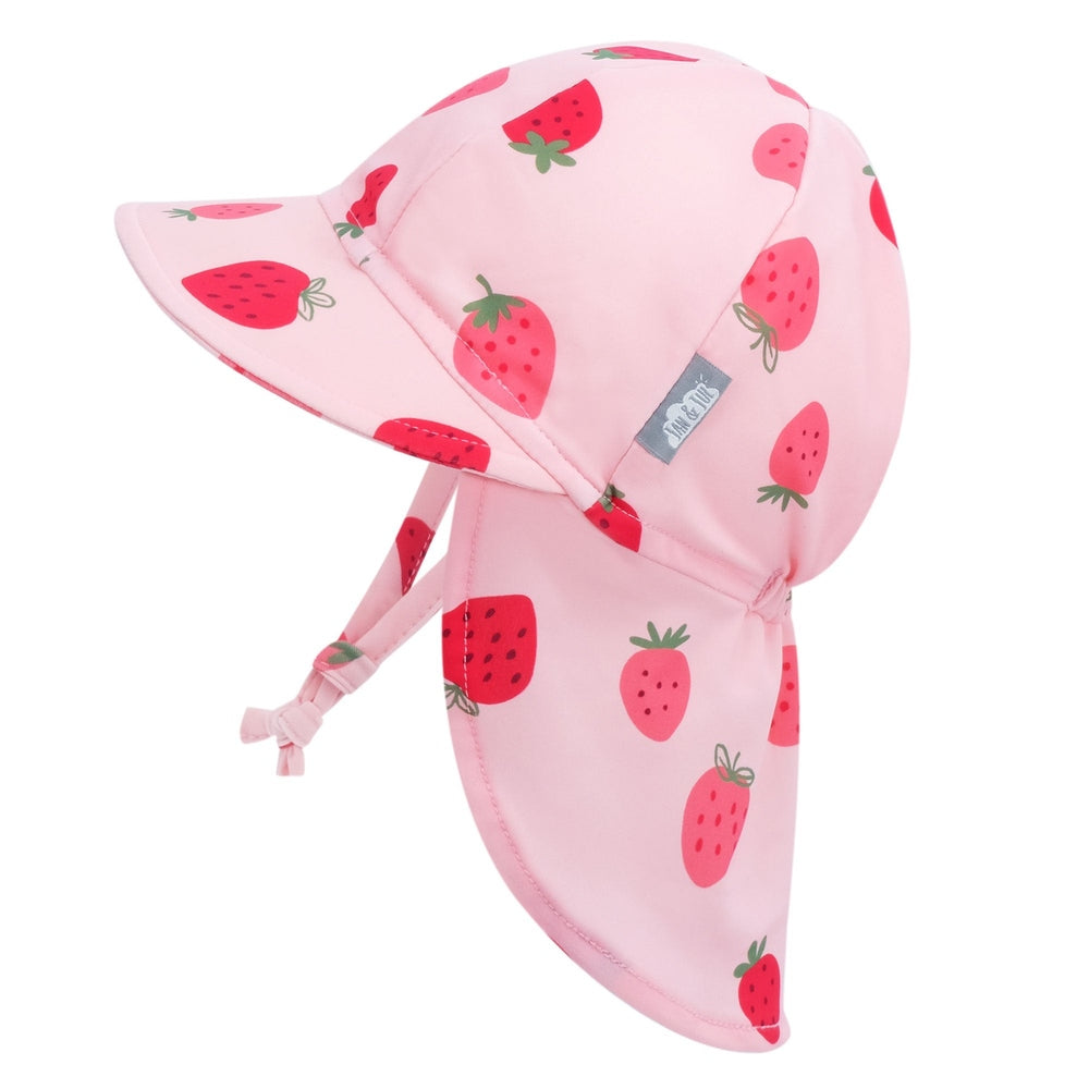 Jan & Jul Sun Soft UV Baby Caps Pink Strawberry