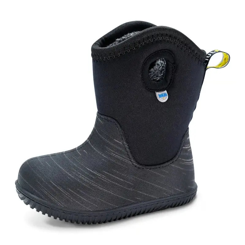 Jan & Jul Toasty Dry Lite Winter Boots Black Birch, toddler boot with rugged outsole grip and warm inner lining.