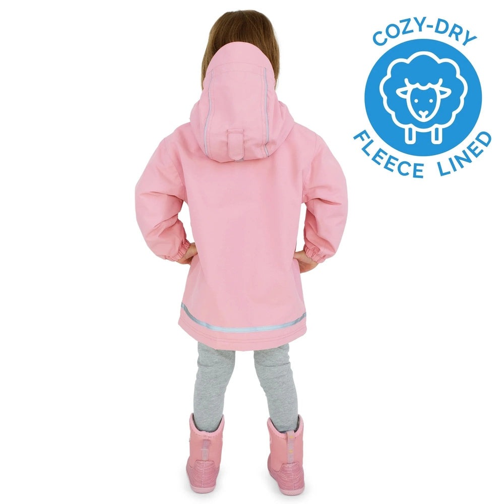 Jan & Jul Waterproof Cozy Dry Rain Jacket Dusty Pink