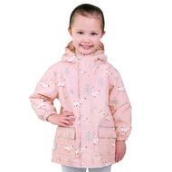 Jan & Jul Waterproof Cozy Dry Rain Jacket Pink Forest