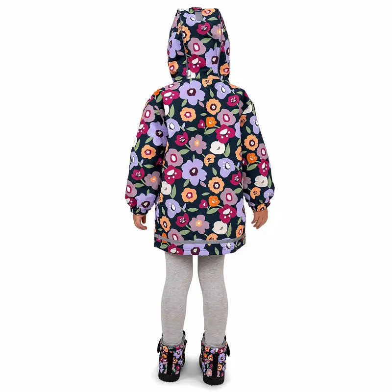 Jan & Jul Waterproof Cozy Dry Rain Jacket Winter Flowers